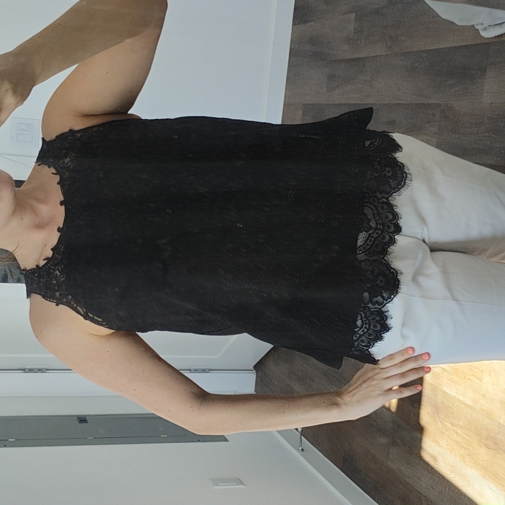 Lace black blouse